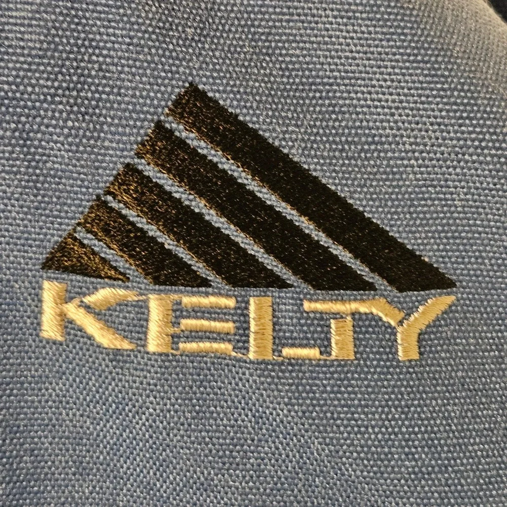 Kelty 201 Backpack Blue Grey Black Gorpcore Hiking School Bag